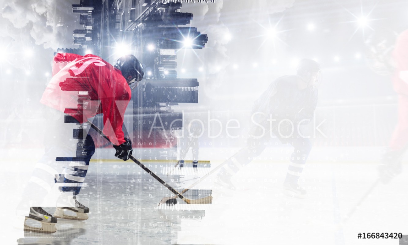 Image de Hockey players on ice Mixed media